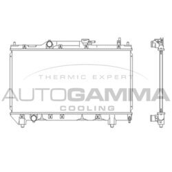 Chladič motora AUTOGAMMA 102347