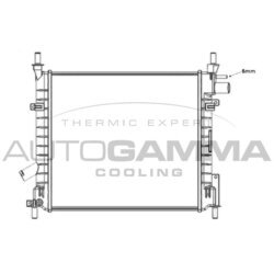 Chladič motora AUTOGAMMA 103428