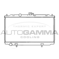 Chladič motora AUTOGAMMA 103497