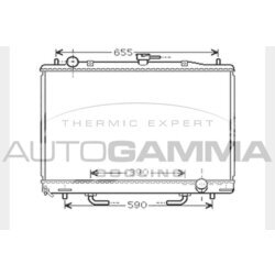 Chladič motora AUTOGAMMA 104293