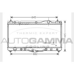 Chladič motora AUTOGAMMA 104717