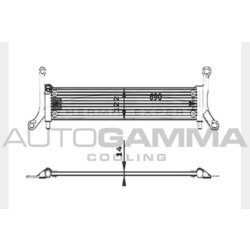 Chladič motora AUTOGAMMA 104750