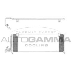 Kondenzátor klimatizácie AUTOGAMMA 104990