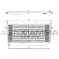 Kondenzátor klimatizácie AUTOGAMMA 105016