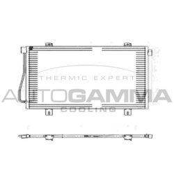 Kondenzátor klimatizácie AUTOGAMMA 105023