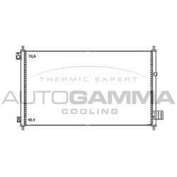 Kondenzátor klimatizácie AUTOGAMMA 105505
