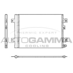 Kondenzátor klimatizácie AUTOGAMMA 105513