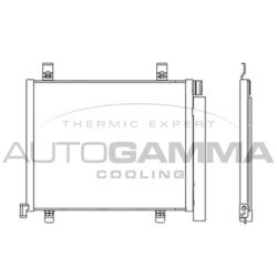 Kondenzátor klimatizácie AUTOGAMMA 107108