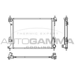 Chladič motora AUTOGAMMA 107122