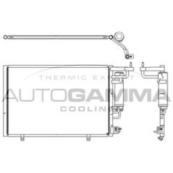 Kondenzátor klimatizácie AUTOGAMMA 107149