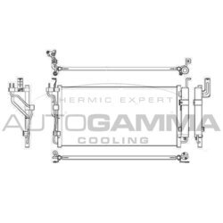 Kondenzátor klimatizácie AUTOGAMMA 107184