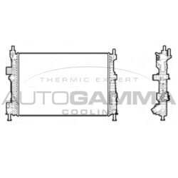 Chladič motora AUTOGAMMA 107214