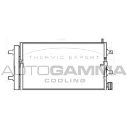 Kondenzátor klimatizácie AUTOGAMMA 107286