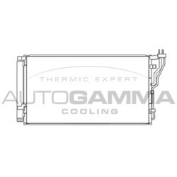 Kondenzátor klimatizácie AUTOGAMMA 107361