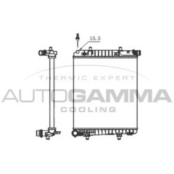 Chladič motora AUTOGAMMA 107620