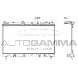 Chladič motora AUTOGAMMA 107847