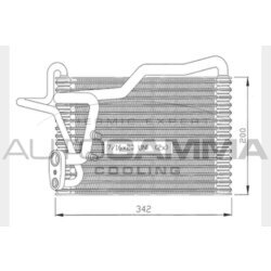 Výparník klimatizácie AUTOGAMMA 112009