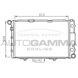 Chladič motora AUTOGAMMA 100551