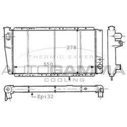 Chladič motora AUTOGAMMA 100824