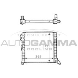 Chladič motora AUTOGAMMA 101105