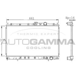 Chladič motora AUTOGAMMA 101436