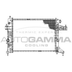Chladič motora AUTOGAMMA 102850