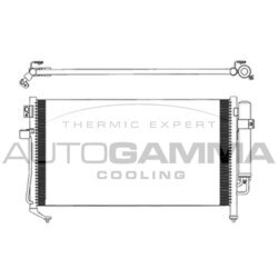 Kondenzátor klimatizácie AUTOGAMMA 103837