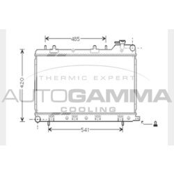 Chladič motora AUTOGAMMA 104434