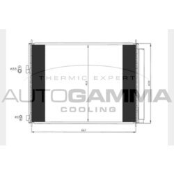 Kondenzátor klimatizácie AUTOGAMMA 104767