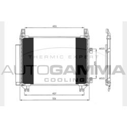 Kondenzátor klimatizácie AUTOGAMMA 104780