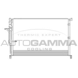 Kondenzátor klimatizácie AUTOGAMMA 104945