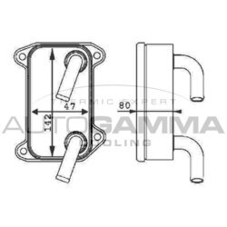 Chladič motorového oleja AUTOGAMMA 105229