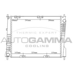 Chladič motora AUTOGAMMA 105264