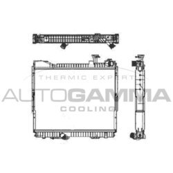 Chladič motora AUTOGAMMA 105488