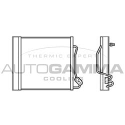 Kondenzátor klimatizácie AUTOGAMMA 105509