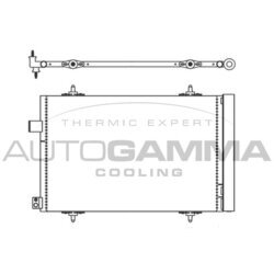 Kondenzátor klimatizácie AUTOGAMMA 105585