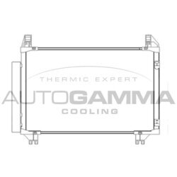Kondenzátor klimatizácie AUTOGAMMA 105588