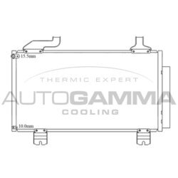 Kondenzátor klimatizácie AUTOGAMMA 105615