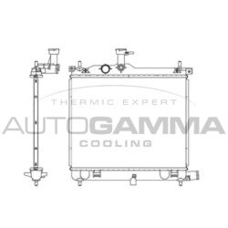 Chladič motora AUTOGAMMA 105751