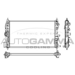 Chladič motora AUTOGAMMA 105788