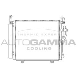 Kondenzátor klimatizácie AUTOGAMMA 105853