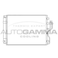 Kondenzátor klimatizácie AUTOGAMMA 105963