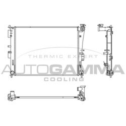 Chladič motora AUTOGAMMA 107446