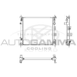 Chladič motora AUTOGAMMA 107461