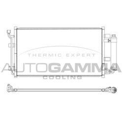 Kondenzátor klimatizácie AUTOGAMMA 107609