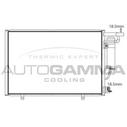 Kondenzátor klimatizácie AUTOGAMMA 107901