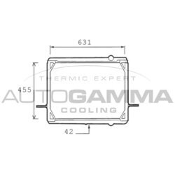 Chladič motora AUTOGAMMA 400598