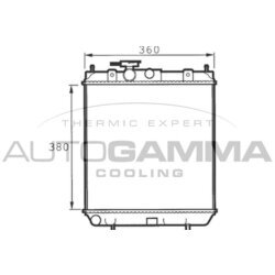 Chladič motora AUTOGAMMA 100627