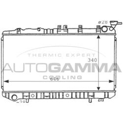 Chladič motora AUTOGAMMA 100633