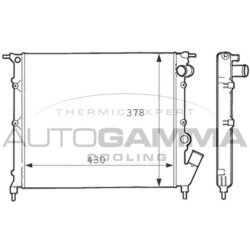 Chladič motora AUTOGAMMA 100893